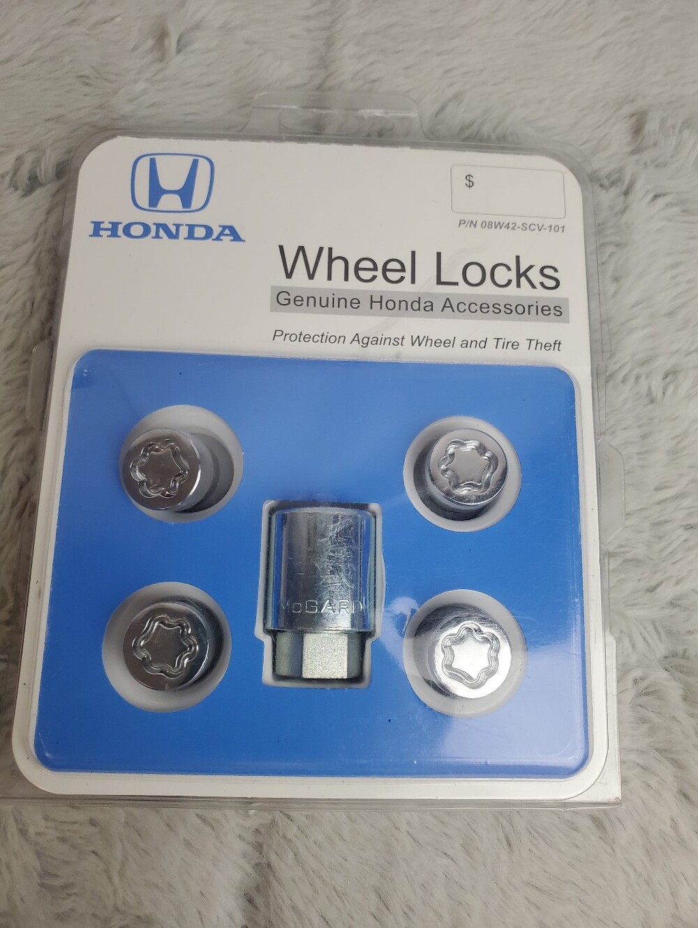 Silver Wheel Locks Set - Genuine Accessories